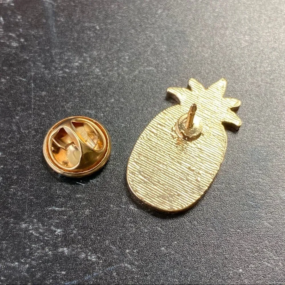 Black Pineapple Enamel Pin/ Brooch Lapel